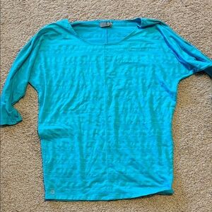 Athleta Turquoise Long Sleeve Shirt